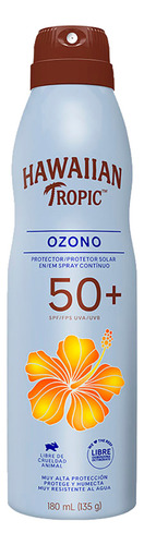 Protector Solar Hawaiian Tropic Ozono 50+ Fps C-spray 180 Ml