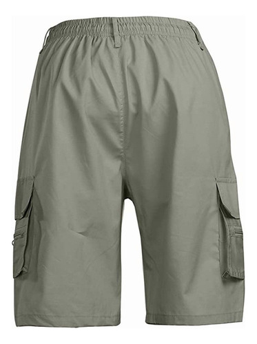 Pantalones Cortos Elásticos De Corte Ajustado Con Trinchera