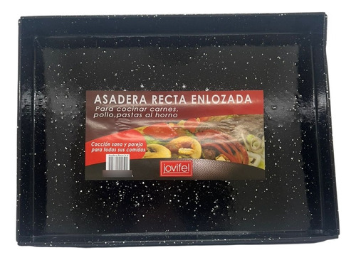 Asadera Rectangular Enlozada N°6 30x40cm