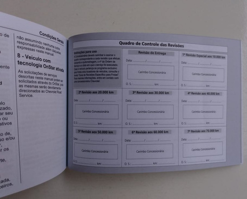 Manual De Bordo Proprietário Onix 2018 2019 Em Branco