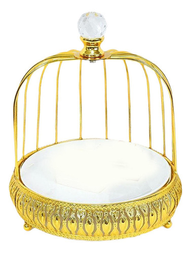 Elegante Soporte De Postre Con Jaula Para Una Sola Capa