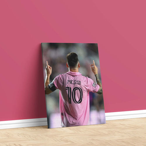 Cuadro Canvas Messi Miami Fc 30