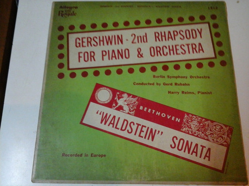 Vinilo 4762 - Gershwin- 2nd Rhapsody For Piano & Orchestra 