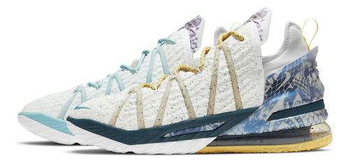 Zapatillas Nike Lebron 18 X-mas In La Urbano Db8148-601   