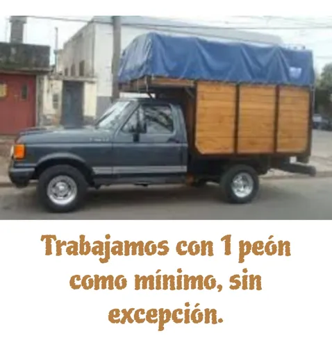 Flete Mudanza/transporte 55.000 La Hora Con 1 Peon Incluido