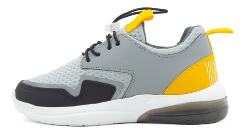 Tenis Roddyck Deportivo Running Niño Gris/negro 18-25
