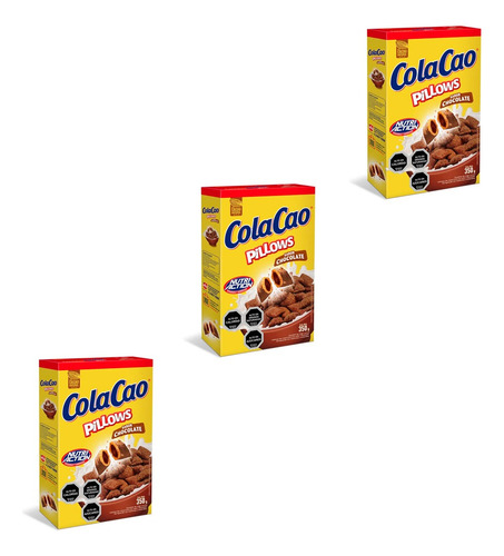 Pack 3 Cereal Pillows Chocolate Cola Cao 350g