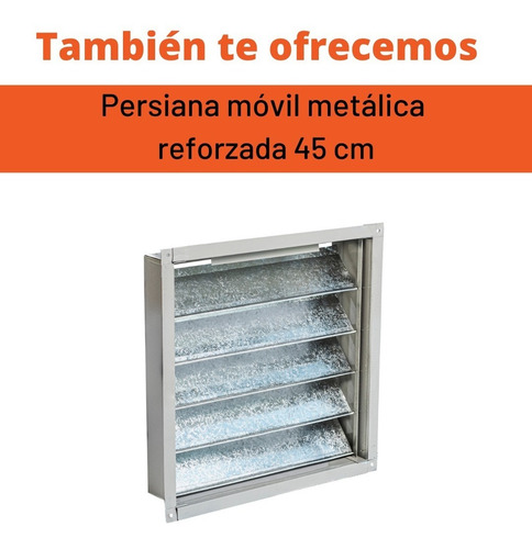 Imagen 9 de 10 de Extractor De Aire Axial Industrial 45 Cm P/ Pared Gatti Ventilación