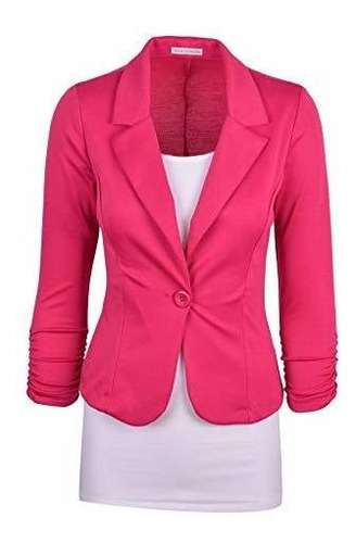 Auliné Collection Blazer De Punto De Color Liso De Trabajo I