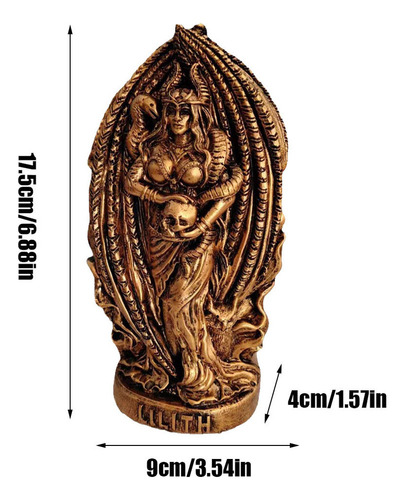 Estátua De Resina De Lilith, Mesa De Altar Escultural Gótica