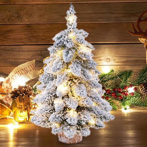 Árbol De Navidad Pino Ultra Nevado 70 Cm - Premium Retro