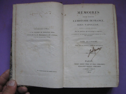 Memorias Historia De Francia Bajo Napoleon 1824 Montholon T4