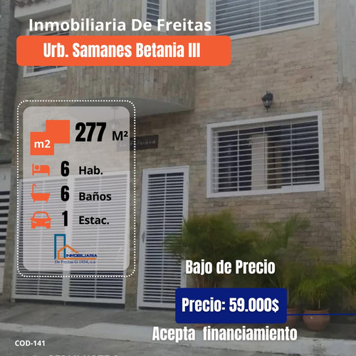 Townhouse En Samanes De Betania Iii. Charallave