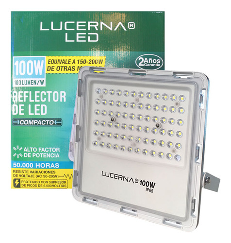 Reflectores Led 100w 90-330v 50.000 Horas Lucerna