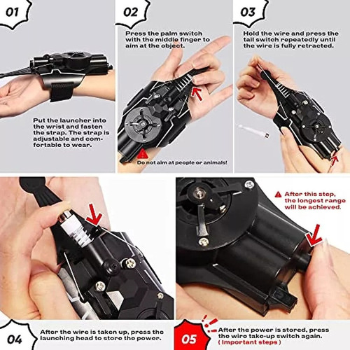 Lanzador Automático De Spider Web Y Lanzador De Muñeca