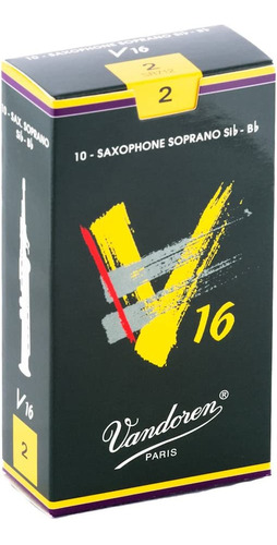 Sr712 Soprano Sax V16 Cañas Fuerza 2 Caja De 10