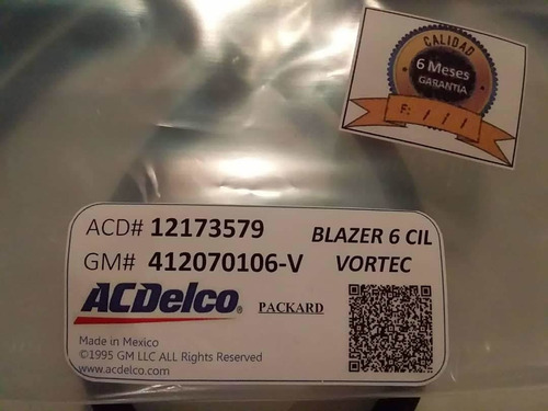 Cables De Bujias Blazer 4.3 Vortec 6 Cil 262 Acdelco 98-02