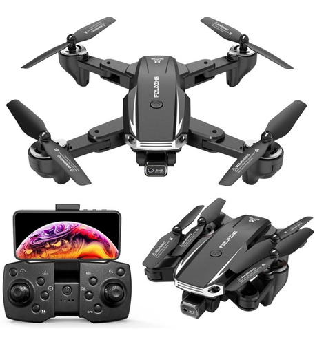 Drone Plegable Con Gps Camara Full Hd Doble Bateria Estuche