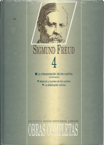 Obras Completas Freud - Tomo 4 - Losada Biblioteca Nueva 