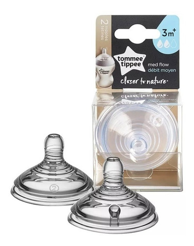 Tetinas X2 Silicona Closer To Nature Tommee Tippee Babymovil