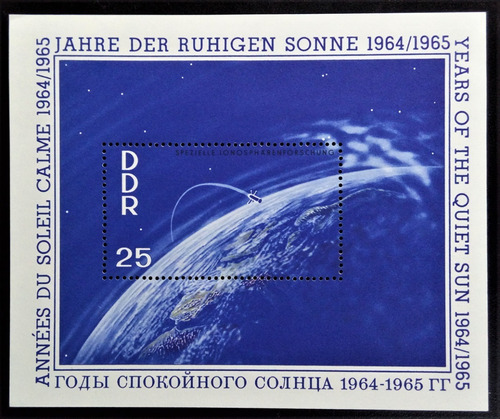 Alemania Ddr Espacio, Bloque Mi 20 Satélite 1964 Mint L15894