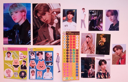 Stray Kids Han Stickers + Photocards Set | Fanmade Kpop