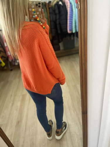 Imagen 5 de 8 de Sweater Tramado Colores Mujer The Big Shop