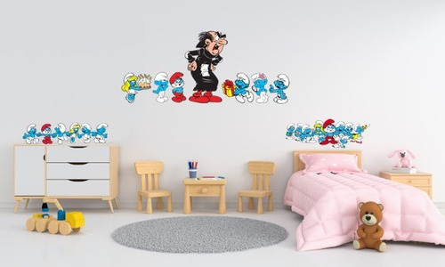 Stickers Vinil Decorativo Coleccion Pitufos Vintage