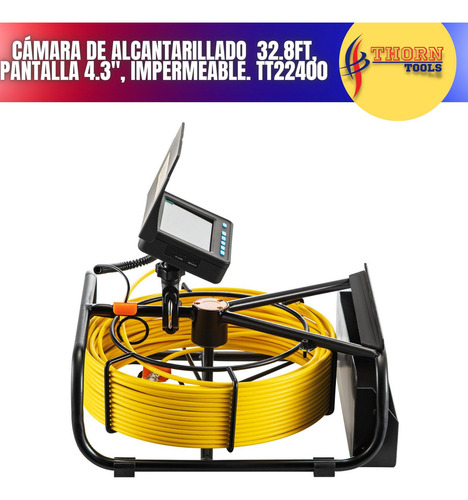 Camara De Inspeccion Endoscopio Plomeria 10m 4.3 PuLG Hb
