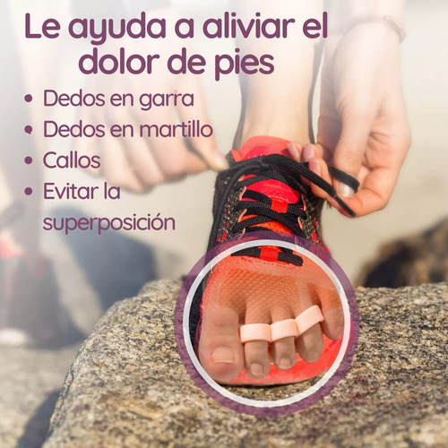 4 Pares Separador Dedo En Martillo, Corrector Dedo En Garra