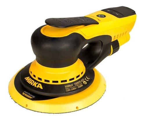 Lijadora orbital Mirka Deros 650CV amarilla y negra 50Hz/60Hz 350W 220V-240V