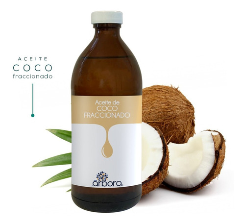 Aceite De Coco Fraccionado Certificado Uso Cosmético 500 Ml