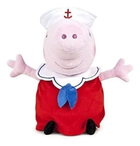 Peppa Pig Vestido Marinero Peluche Suave 27cm Famosa