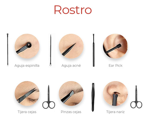Raganet Set De Manicure Y Pedicure Cortaúñas Para Pies Y