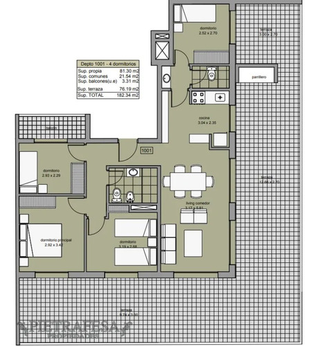 Apto A Estrenar 4 Dormitorios, 2 Baños Y Terraza-centro