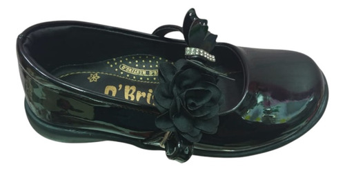 Zapatito Charol Mariposa Para Niñas