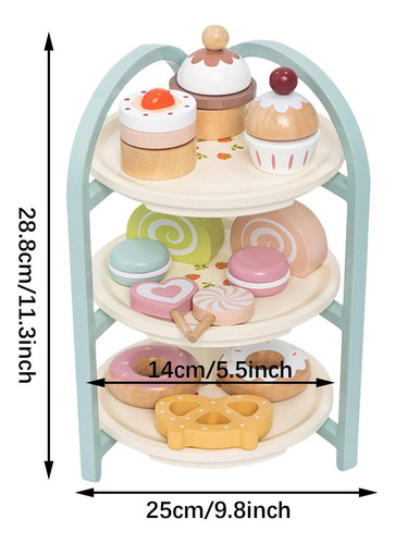 Soporte De Madera Para Pastel De Postre, Juego De