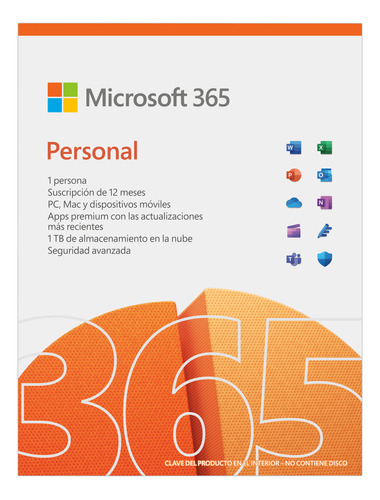 Microsoft 365 Personal Suscripción Anual