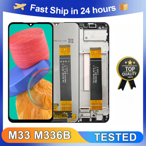 Sjp Pantalla Táctil Lcd Con Marco For Samsung M33 5g