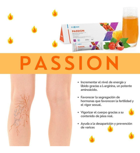 Passion, Celulitis, Menopausia, Vasodilatador, Fertilidad Guaraná