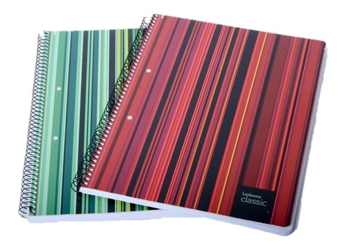 Cuaderno Ledesma Classic Tapa Dura Tipo Avon Rayado X 84 Hjs