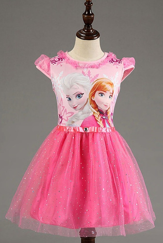 Vestido Frozen Niña Disfraz Importado Tutu Elsa Ropa Disney