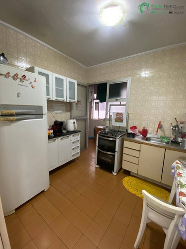 Imagem 13 de 15 de Amplo Apartamento 2 Dormitórios, De Frente, No Marapé, Em Santos - 2696