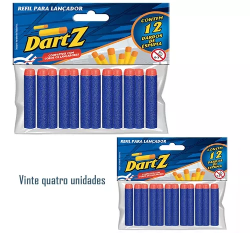 Lançador De Dardos Nerf Dart Blaster Azul Com 6 Munições em