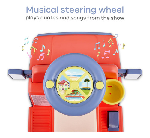 Bluey Carro Montable Bluey Eléctrico 6v Niños De 2-4 Años Rosa Chicle
