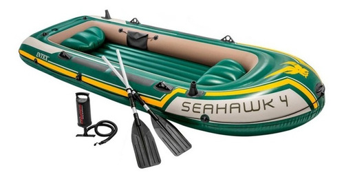 Bote Inflable Seahawk 4 Intex 351x145x48 . Rio, Mar O Laguna