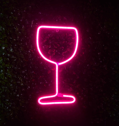 Luminária Parede Taça Neon Led Decoração Luz Bivolt