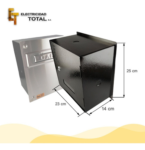Imagen 3 de 10 de Buzón Cartero De Embutir Acero Inoxidable Frente Liso /llave