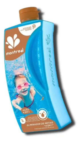 Eliminador Metais 4em1 Agua Turva Mancha Ação Cloro Piscina