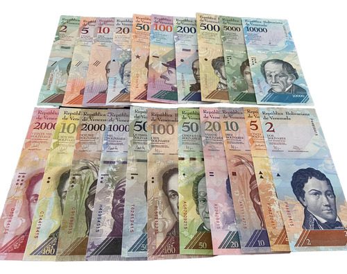 Kit 21 Cédulas Da Venezuela Originais Fe Sem Repetir (Usado)